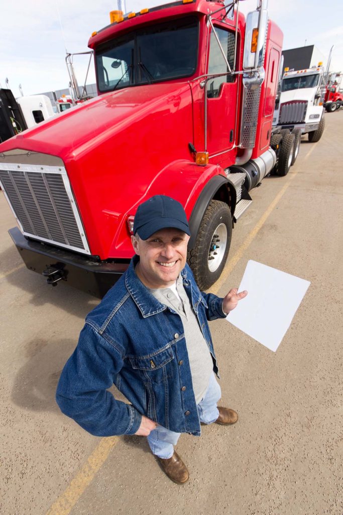 Trucker using TBS advance program to pay invoices
